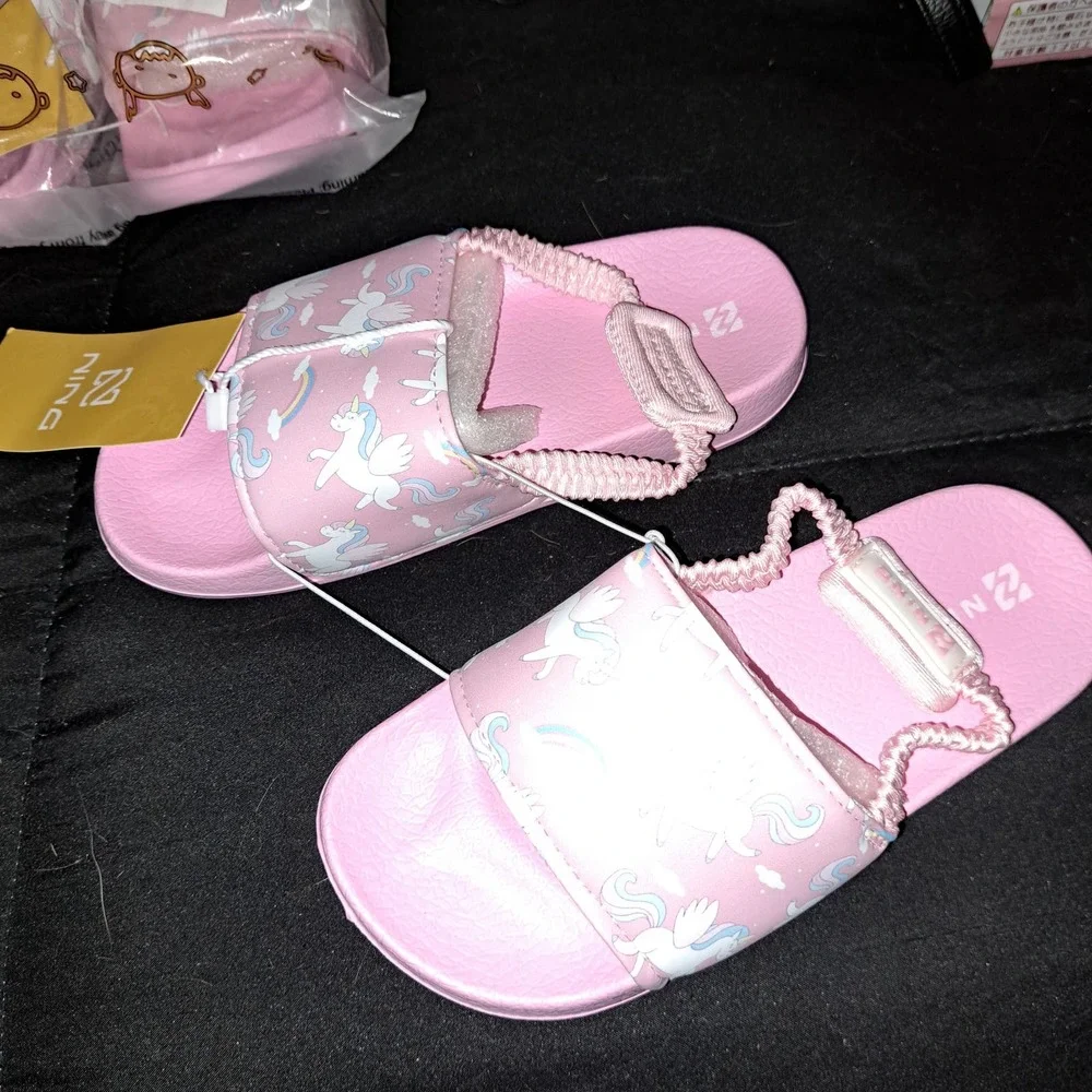 Slide Kids Sandals Non-slip Summer sandals 12.5-13 Child Pink